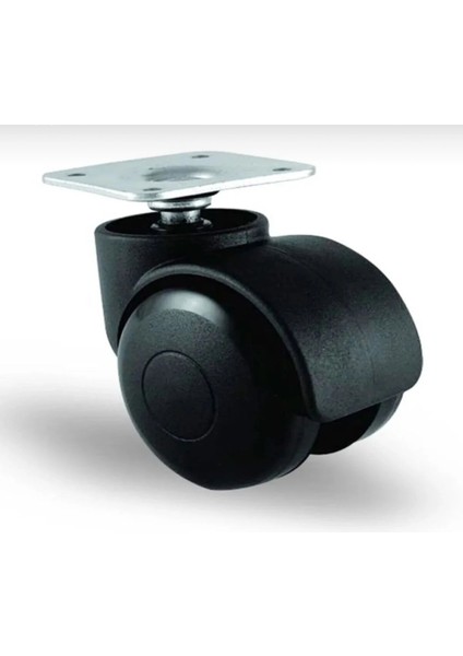 Dönerli Tablalı Ofis Koltuk Sandalye Tekeri Siyah (4 Adet) fırsatları