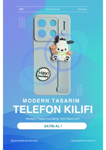 Tecno Spark Go 2023 Uyumlu Kılıf Mavi Renk 3D Figürlü Darbe Emici Yumuşak Silikon Kapak indirimleri