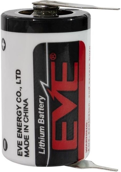 ER14250/3PT 1/2AA - 3.6 Volt Kısa Boy Puntalı Lityum Pil