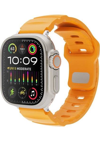 Watch Ultra 49MM Zore KRD-143 Silikon Kordon-Sarı