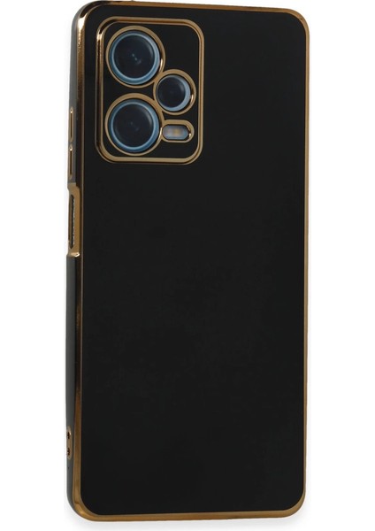 Note 12 Kılıf Volet Silikon - Siyah