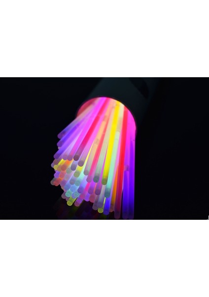 Karanlıkta Yanan Parlayan Fosforlu Glow Çubuk Bileklik 50 Adet