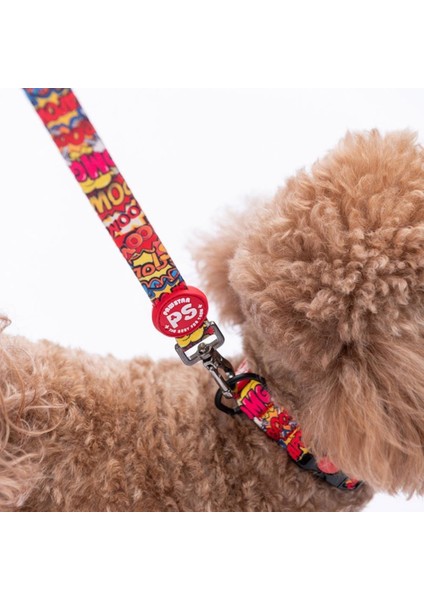 Wow Popart Desenli Köpek Boyun Tasması Ayarlanabilir Köpek Tasması M Size (32-48CM Boyun Aralığı) modelleri