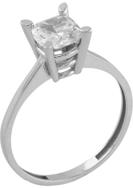 14 Ayar Altın Tektaş Yüzük - 0196830