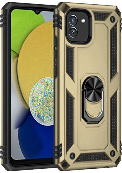 A03 Kılıf Sofya Yüzüklü Silikon Kapak -