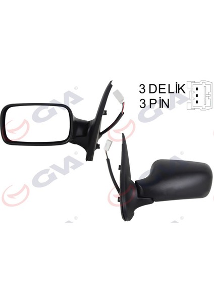 Mtxdpn Diş Dikiz Aynasi Sol Palio 98 Elektrikli Konveks 3 Fiş VM-155E-5DL