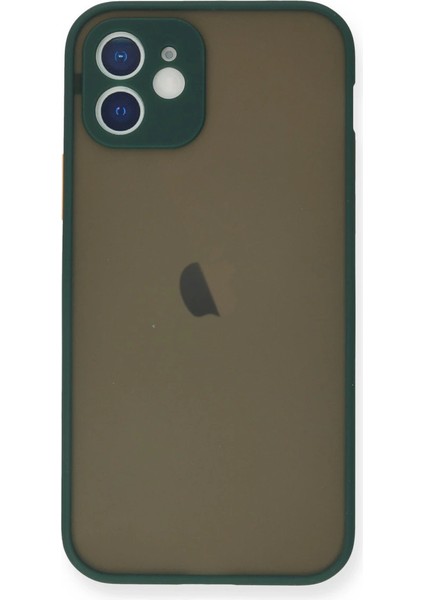 Iphone 12 Kılıf Montreal Silikon Kapak - Yeşil