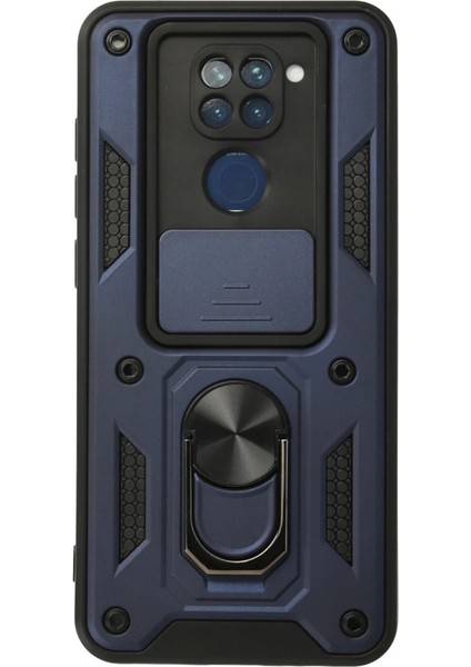 Note 9 Kılıf Pars Yüzüklü Silikon - Lacivert