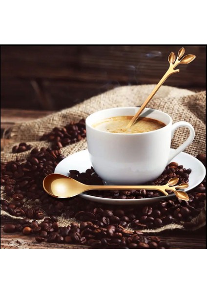 2'li Şık Altın Metal Çatal ve Kaşık Seti Gold modelleri