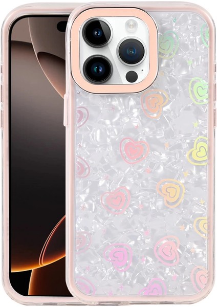 Iphone 14 Lumi Desenli Kapak - Pembe