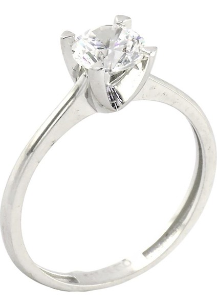 14 Ayar Altın Tektaş Yüzük - 0201195