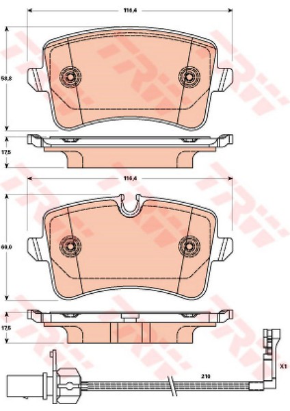 Mtxdpn Fren Balatasi Arka [ Audi A4 , A5 , A6 2.0 Tdi 2009 - ]