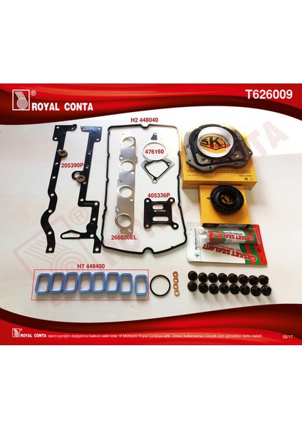 Mtxdpn Motor Takim Conta Skt Keçe Subap Las Skc Siz Boxer-Jumper 2.2 Hdi 100/120 P22DTE Euro4