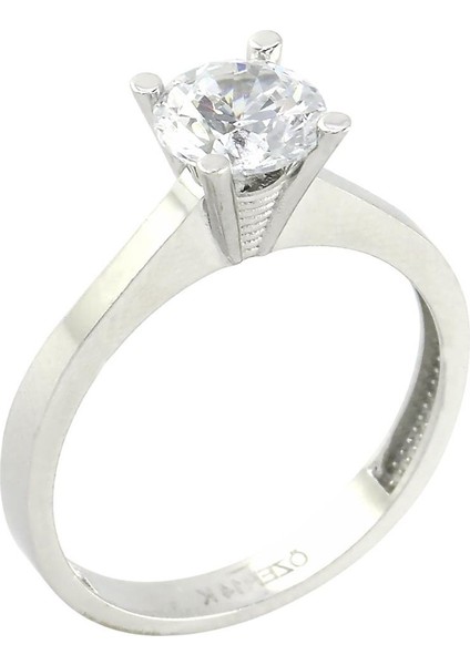 14 Ayar Altın Tektaş Yüzük - 0201175