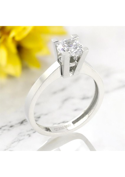 14 Ayar Altın Tektaş Yüzük - 0201180 fiyatları