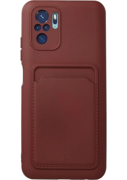 Note 10S Kılıf Kelvin Kartvizitli Silikon - Bordo
