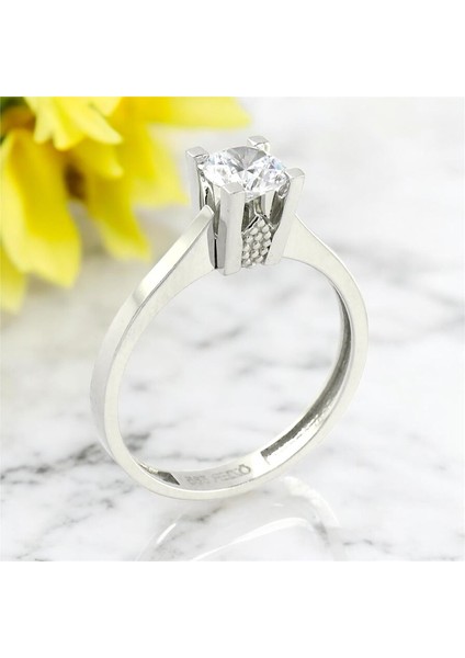 14 Ayar Altın Tektaş Yüzük - 0201193 fiyatları