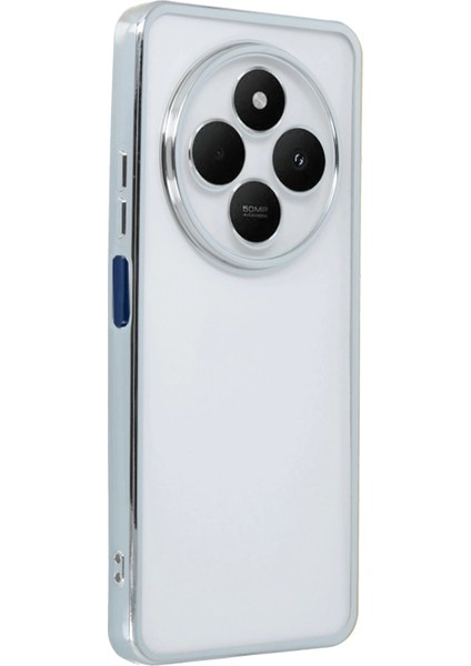 14C Kılıf Lensli Silikon - Gümüş