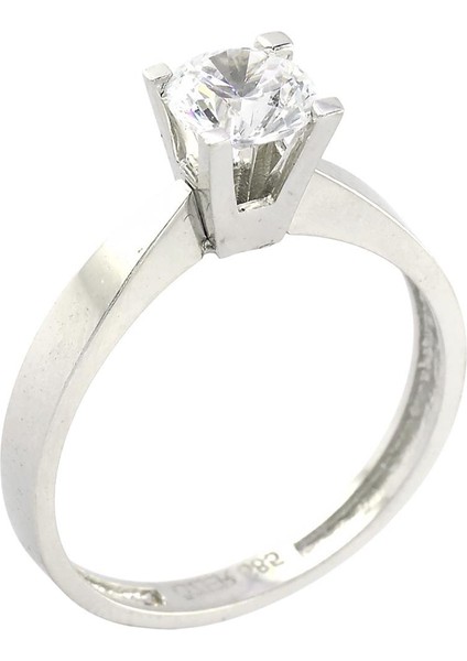 14 Ayar Altın Tektaş Yüzük - 0201184