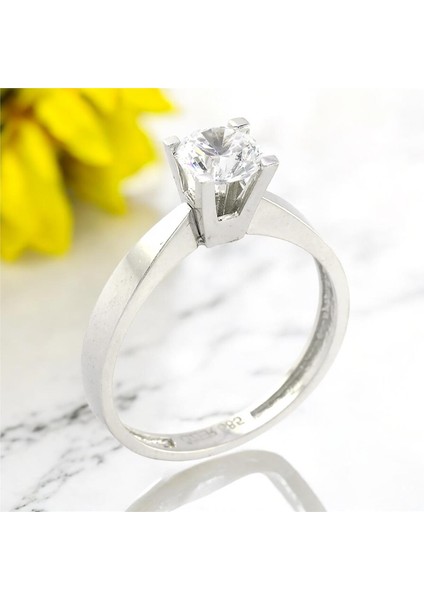 14 Ayar Altın Tektaş Yüzük - 0201184 fiyatları