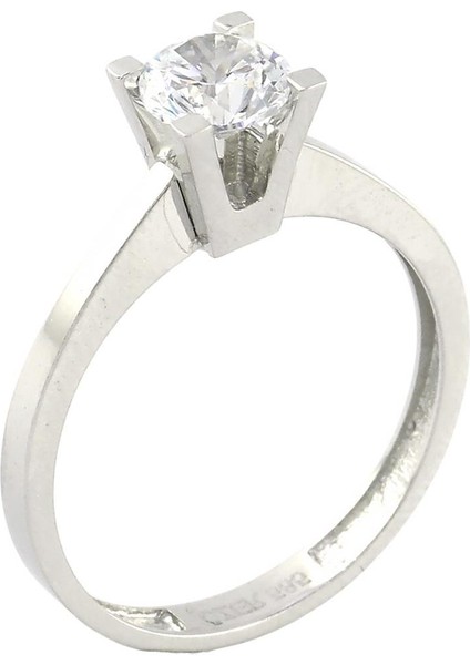 14 Ayar Altın Tektaş Yüzük - 0201194