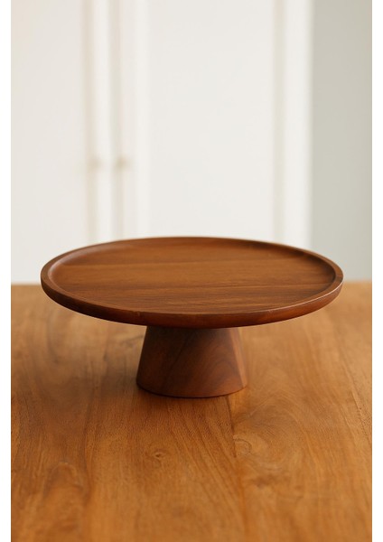 Akasya Ayaklı Sunumluk & Sunum Tabağı & Sunum Servisi 25X25X10 cm fiyatları