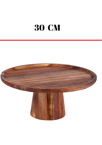 Akasya Ayaklı Sunumluk & Sunum Tabağı & Sunum Servisi 30X30X10 cm indirimleri