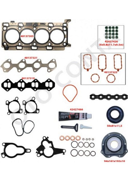 Mtxdpn Full Tk Conta Keçeli Skc Li Subap Lastikli Master Iii 2.3 Dci 11 Movano 2.3 Cdti 10 M9T