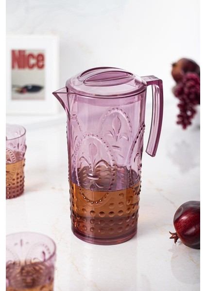 Akrilik Magic 2,3 Lt Mürdüm Sürahi ( Cam Değildir !!! ) fiyatları