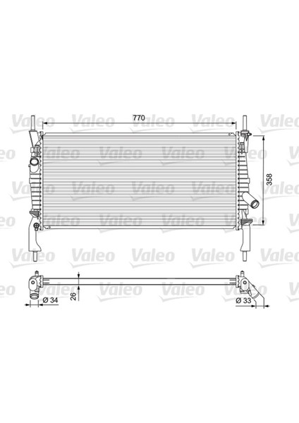 Mtxdpn Radyatör Ford Transit Camionnette 2006