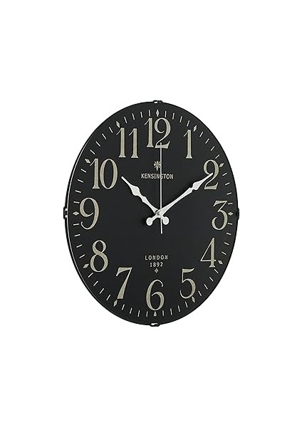 Emores 36 cm Gerçek Bombe Cam Akar Saniye Sessiz Mekanizma Dekoratif Duvar Saati