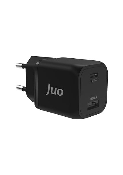 Juo 35W Gan Usb-C + Usb-A Şarj Aleti & Pps Uyumlu Pd Qc4.0 Type-C Hızlı Şarj Cihazı