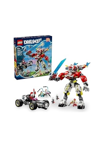 Dreamzzz Cooper’ın Kaplan Robotu ve Zero’nun Hot Rod Arabası 71497-9 Yaş ve Üzeri Çocuklar Içi
