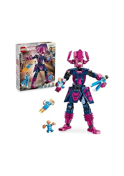 ǀ Fantastik Dörtlü, Galactus Yapım Figürüne Karşı 76316-9 Yaş ve Üzeri Çocuklara Süper