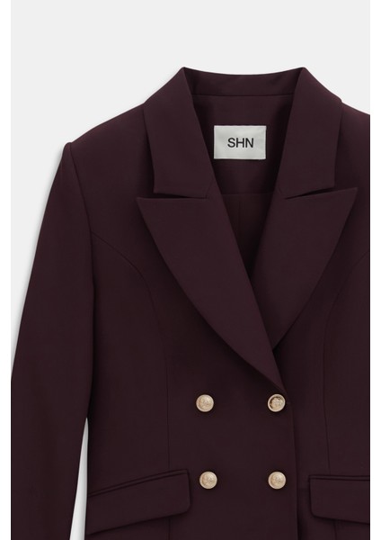 Kruvaze Blazer Pantolon Takım