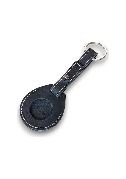 Modica® Mendoza - Hakiki Deri El Yapımı Airtag Kılıfı Anahtarlık | Minimalist Tasarım | Taşınabilir