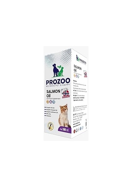 Prozoo Somon Yağı Kedi 100 ml