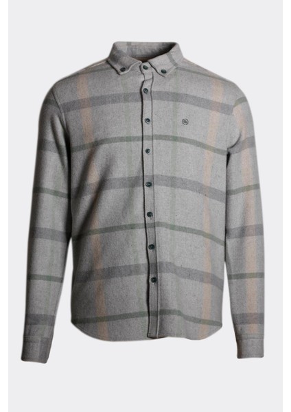Erkek Kışlık Oduncu Gömlek Gri 7205