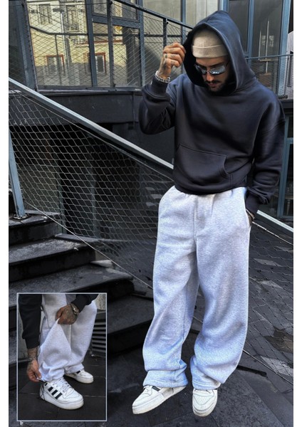 Ekstra Bol Paça Rahat Kalıp Oversize Baggy Büyük Beden Eşofman Altı