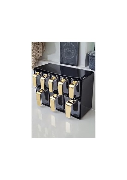 Herevin Vanilya Standlı 8 Parça Baharat Takımı