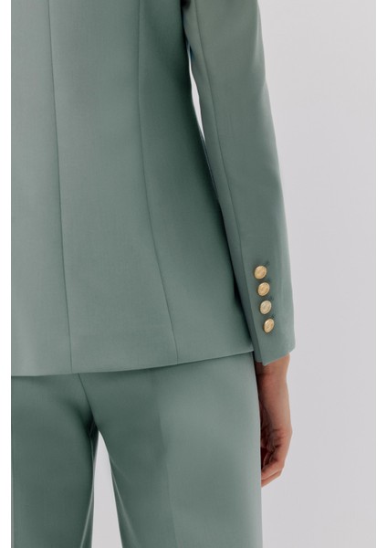 Kruvaze Blazer Pantolon Takım