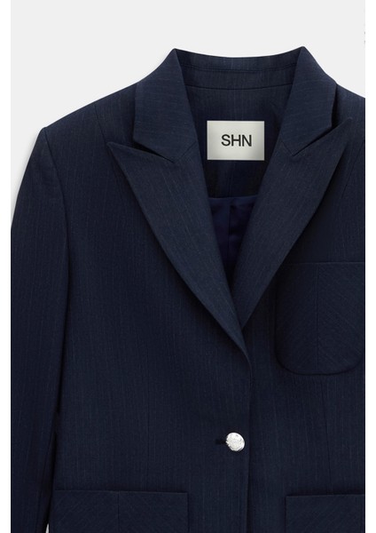 Çizgili Blazer Pantolon Takım fırsatları