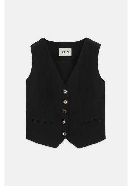 Düğmeli V Yaka Yelek Pantolon Takım modelleri