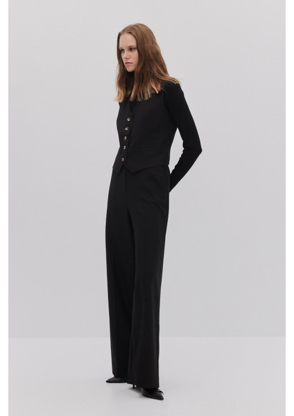 Düğmeli V Yaka Yelek Pantolon Takım indirimleri