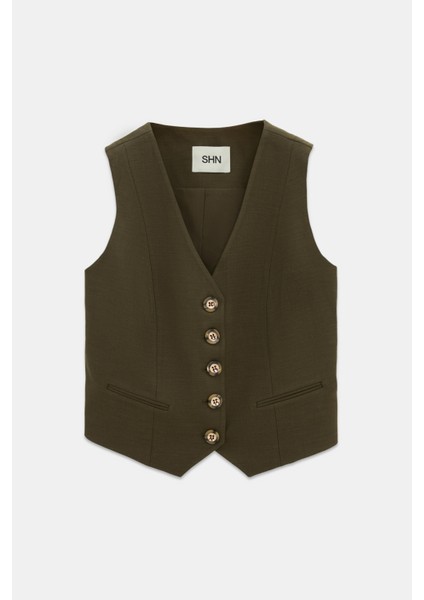 Düğmeli V Yaka Yelek Pantolon Takım fiyatları