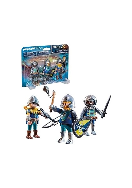 Playmobil Novelmore 70761 Novemore Şövalyeleri 3'lü Set, 4 Yaş ve Üzeri