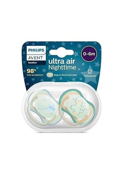 Avent SCF376/18 Emzik 0-6 Ay (Mavi)