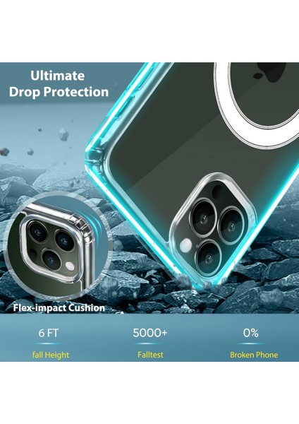 Apple Iphone 14 Plus Kılıf Magsafe Şarj Özellikli Şeffaf Sert Pc Redclick Embos Kapak fırsatları