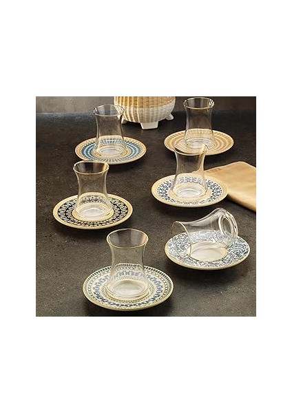 Sandro Moreno 1453 Şangay 12 Parça Altı Kişilik Çay Seti 110 ml