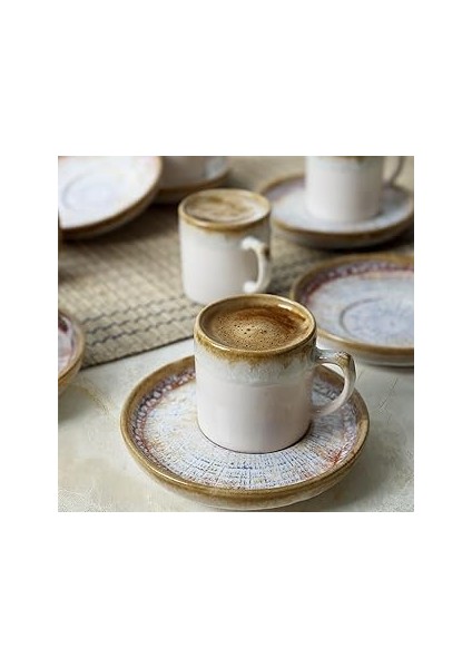Keramika Hydra Nordic Kahve Takımı 12 Parça 6 Kişilik 21287